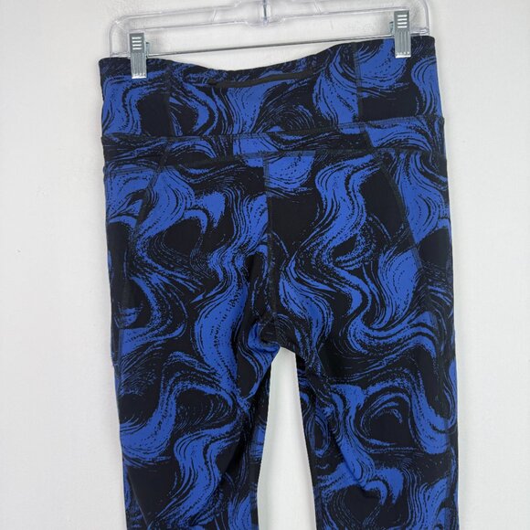 Sweaty Betty Zero Gravity Full Length Leggings Blue Swirl Size 14 - Picture 9 of 13